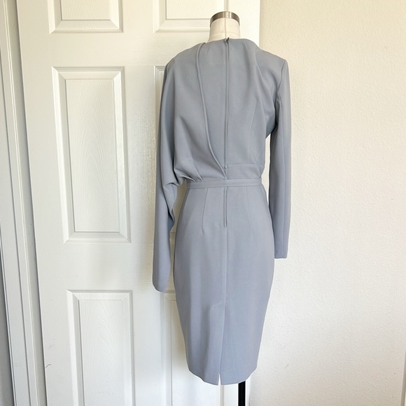 BLG Light Blue Midi Overlay Dress - Picture 5 of 7
